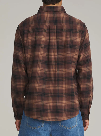 Derek Flannel in French Roast Plaid | Katin