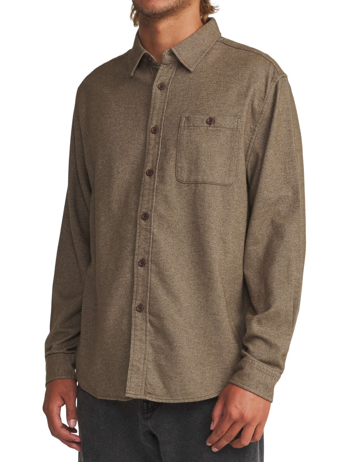 Twiller Flannel in Vintage Khaki | Katin
