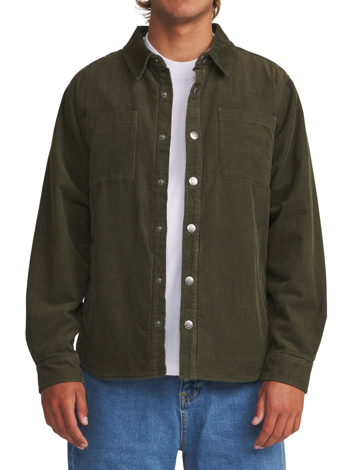 Harold Corduroy Jacket in Dark Olive | Katin