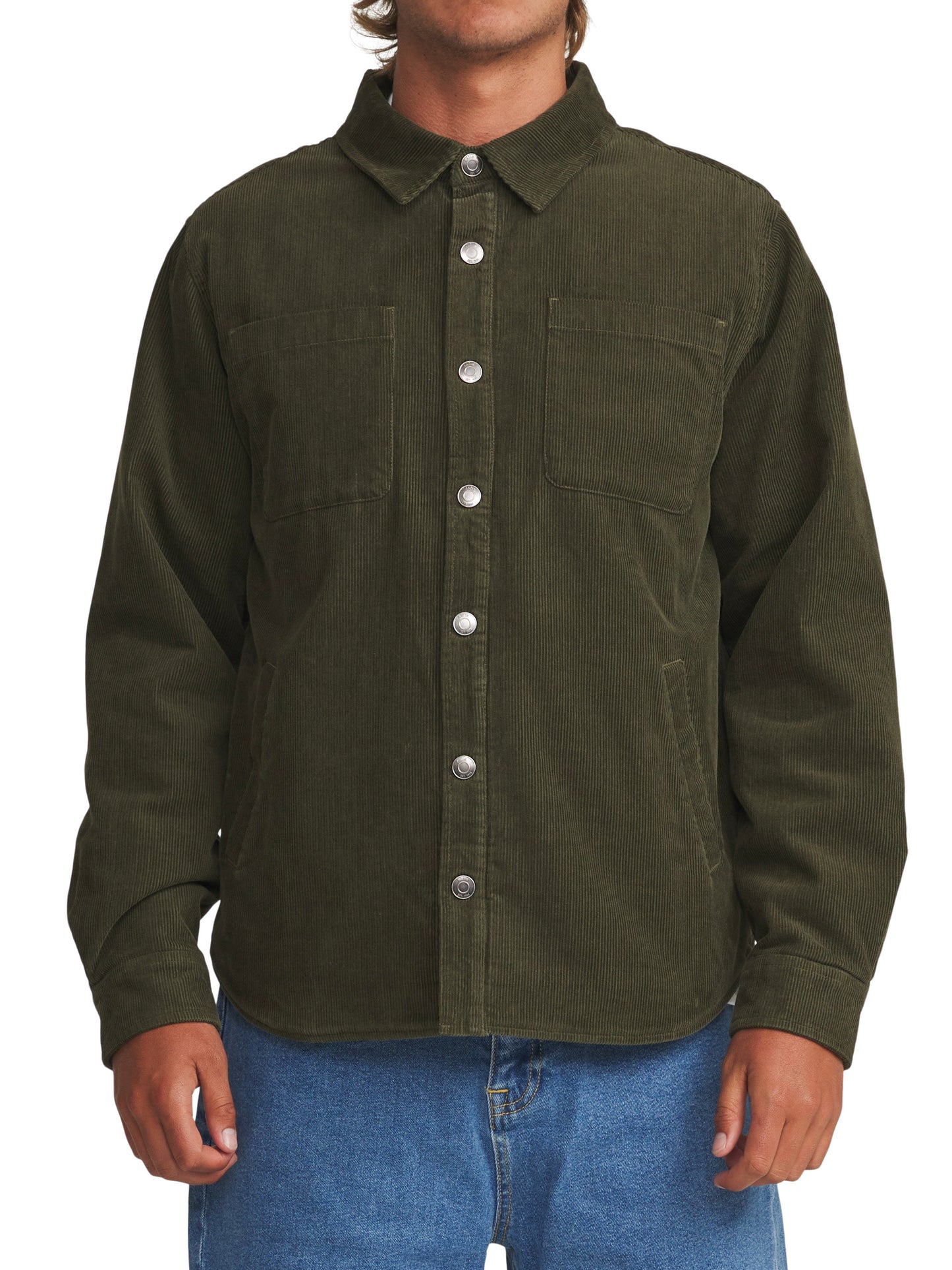 Harold Corduroy Jacket in Dark Olive | Katin