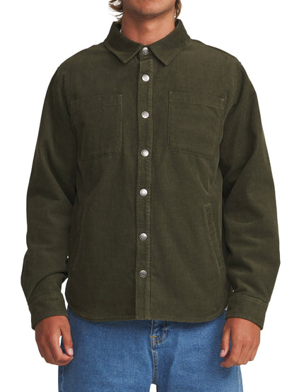 Harold Corduroy Jacket in Dark Olive | Katin