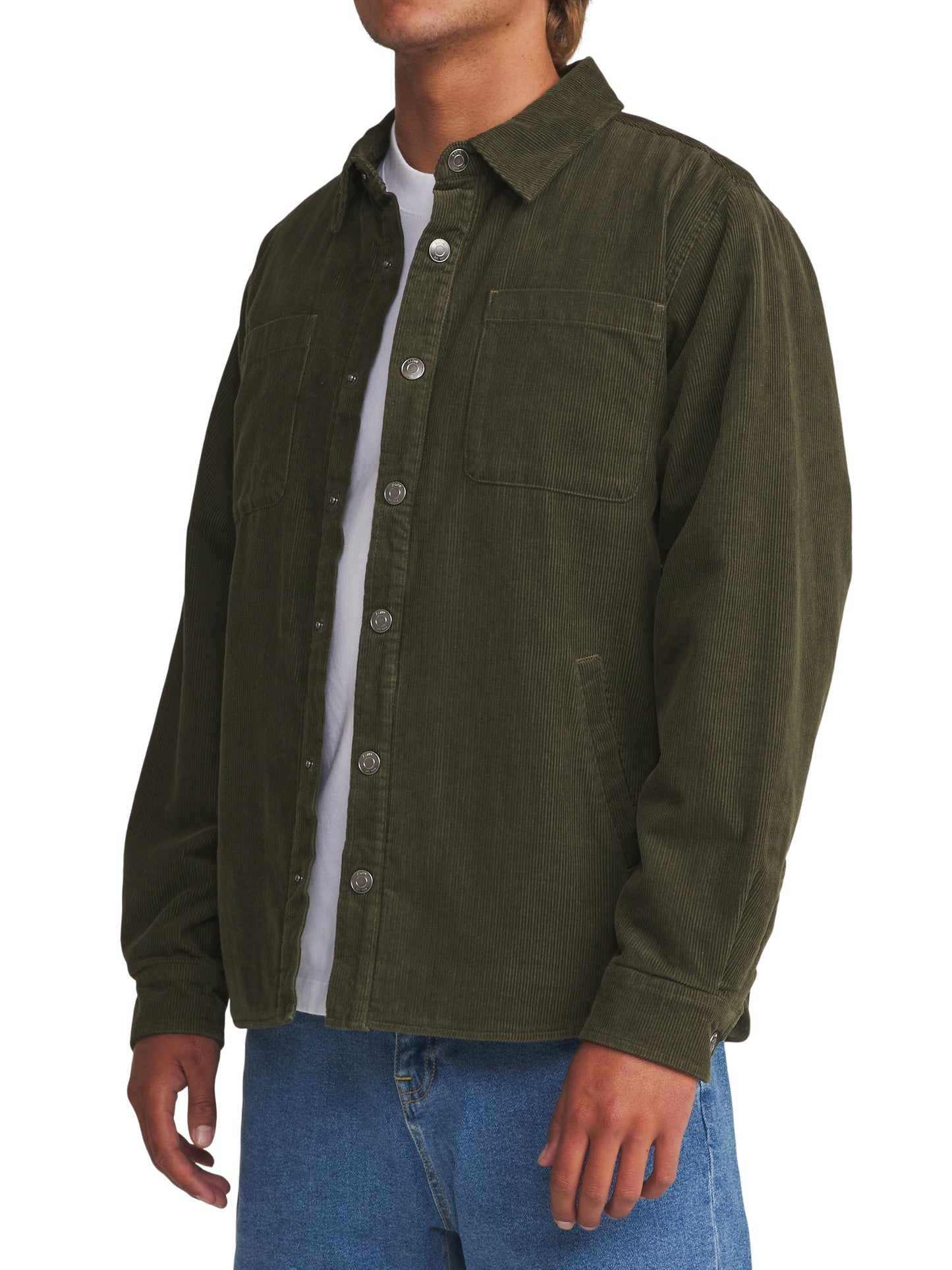 Harold Corduroy Jacket in Dark Olive | Katin