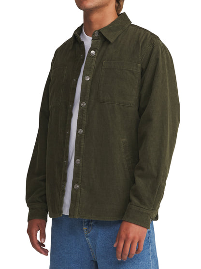 Harold Corduroy Jacket in Dark Olive | Katin