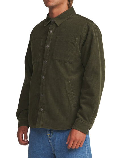Harold Corduroy Jacket in Dark Olive | Katin