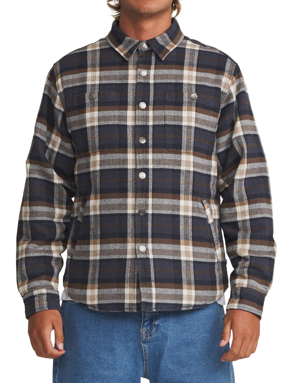 Harold Jacket in Navy Plaid | Katin