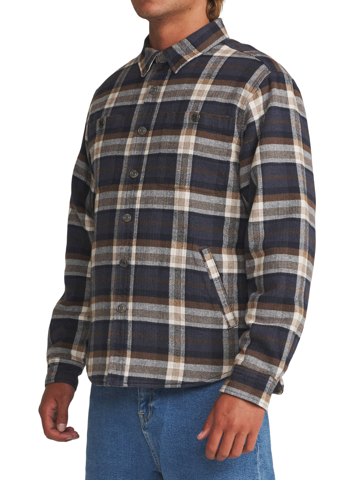 Harold Jacket in Navy Plaid | Katin