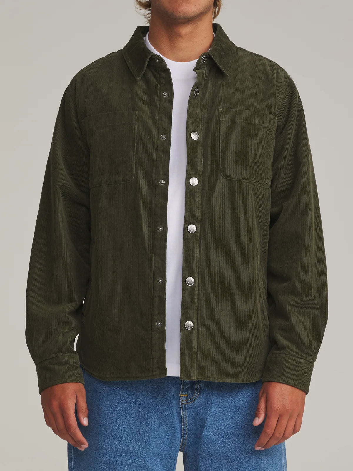 Harold Corduroy Jacket in Dark Olive | Katin