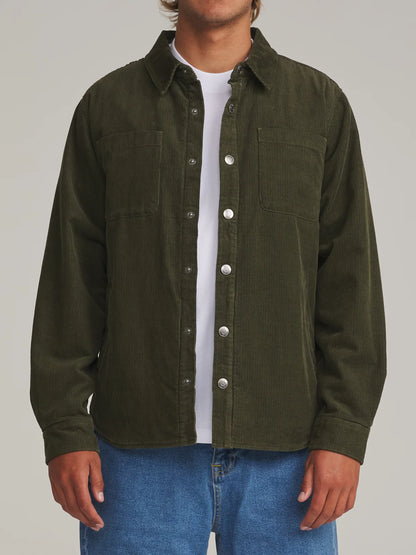 Harold Corduroy Jacket in Dark Olive | Katin