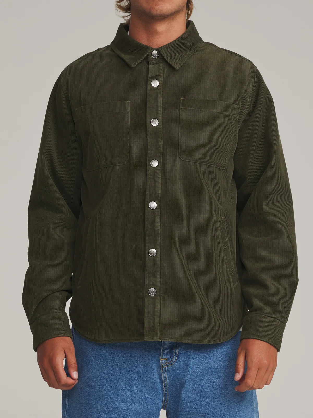 Harold Corduroy Jacket in Dark Olive | Katin