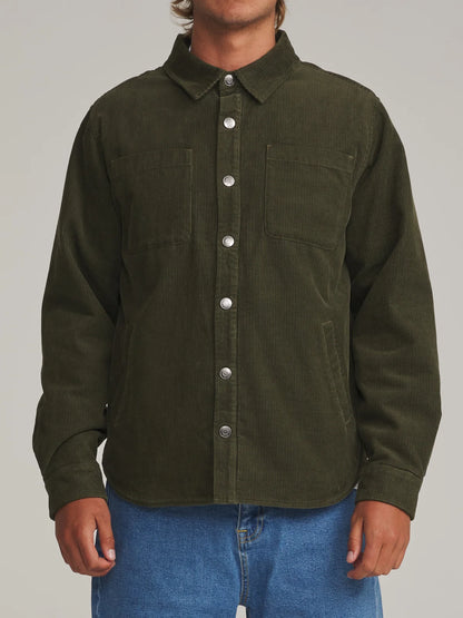 Harold Corduroy Jacket in Dark Olive | Katin