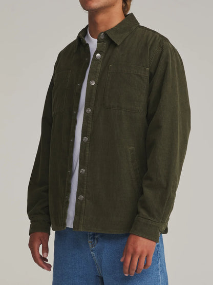 Harold Corduroy Jacket in Dark Olive | Katin