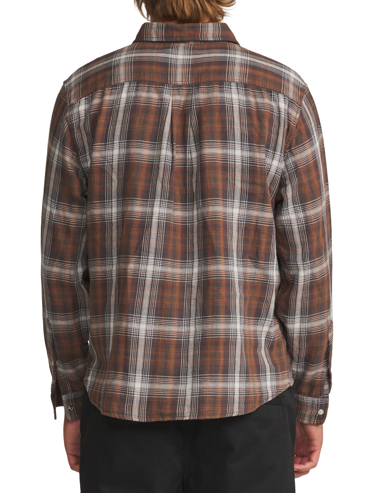 Darren Pearl Snap Shirt in Brown Plaid | Katin