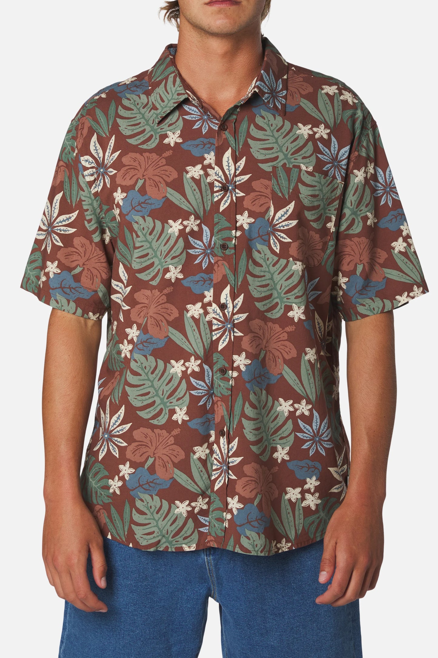 Oasis Shirt in Mahogany | Katin