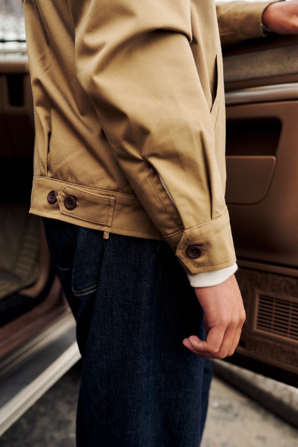 Sam Canvas Jacket in Tan | Katin