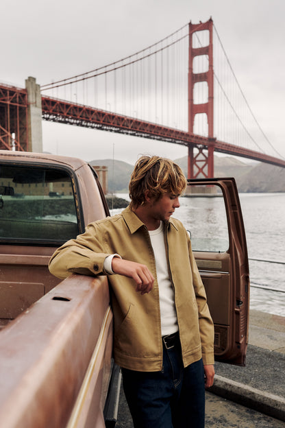Sam Canvas Jacket in Tan | Katin