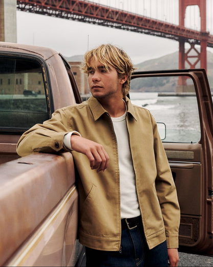 Sam Canvas Jacket in Tan | Katin