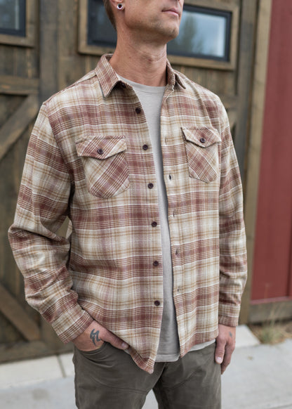 Sierra Flannel in Mahogany | Katin
