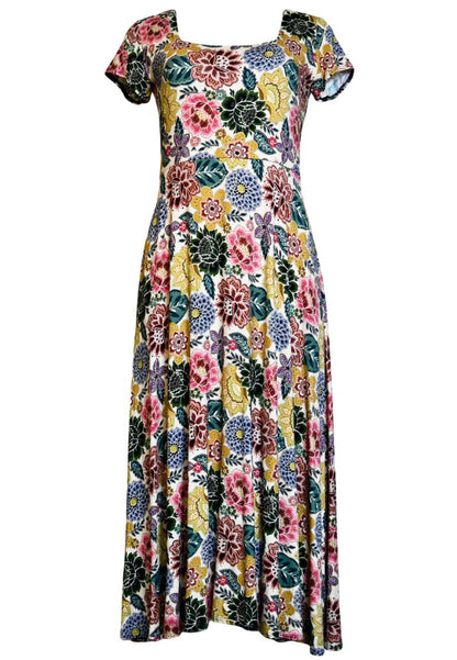 Bridgette Dress in Vintage Floral Print | Salaam