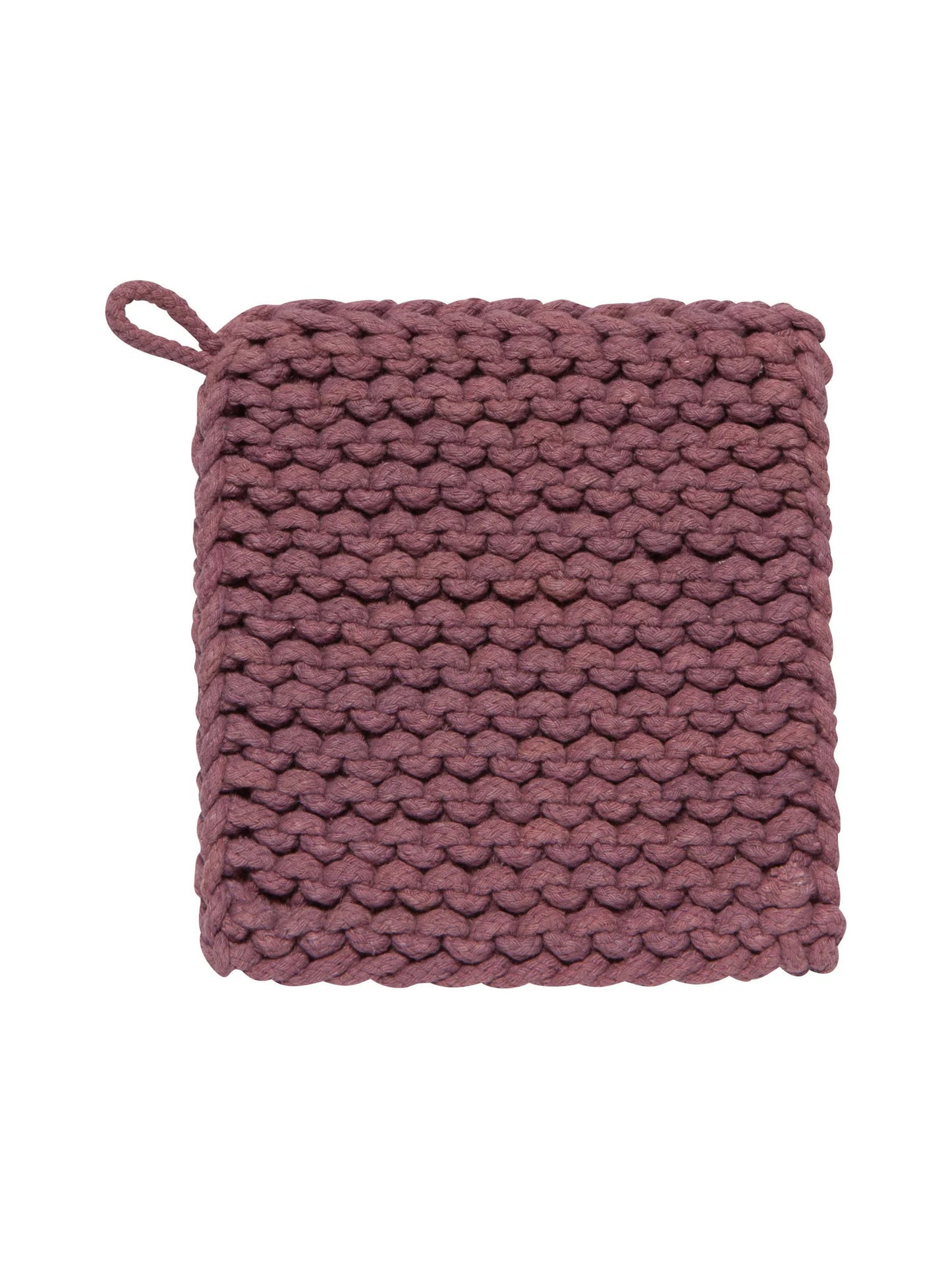 Ash Plum Knit Potholder