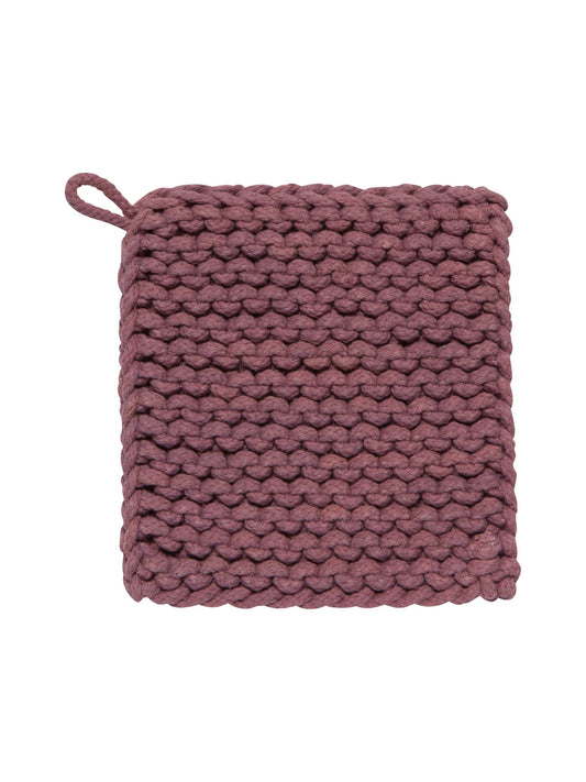 Ash Plum Knit Potholder