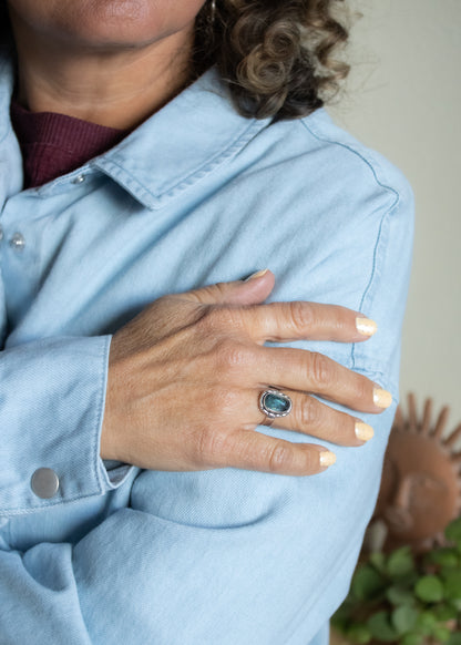 Teal Kyanite Ring