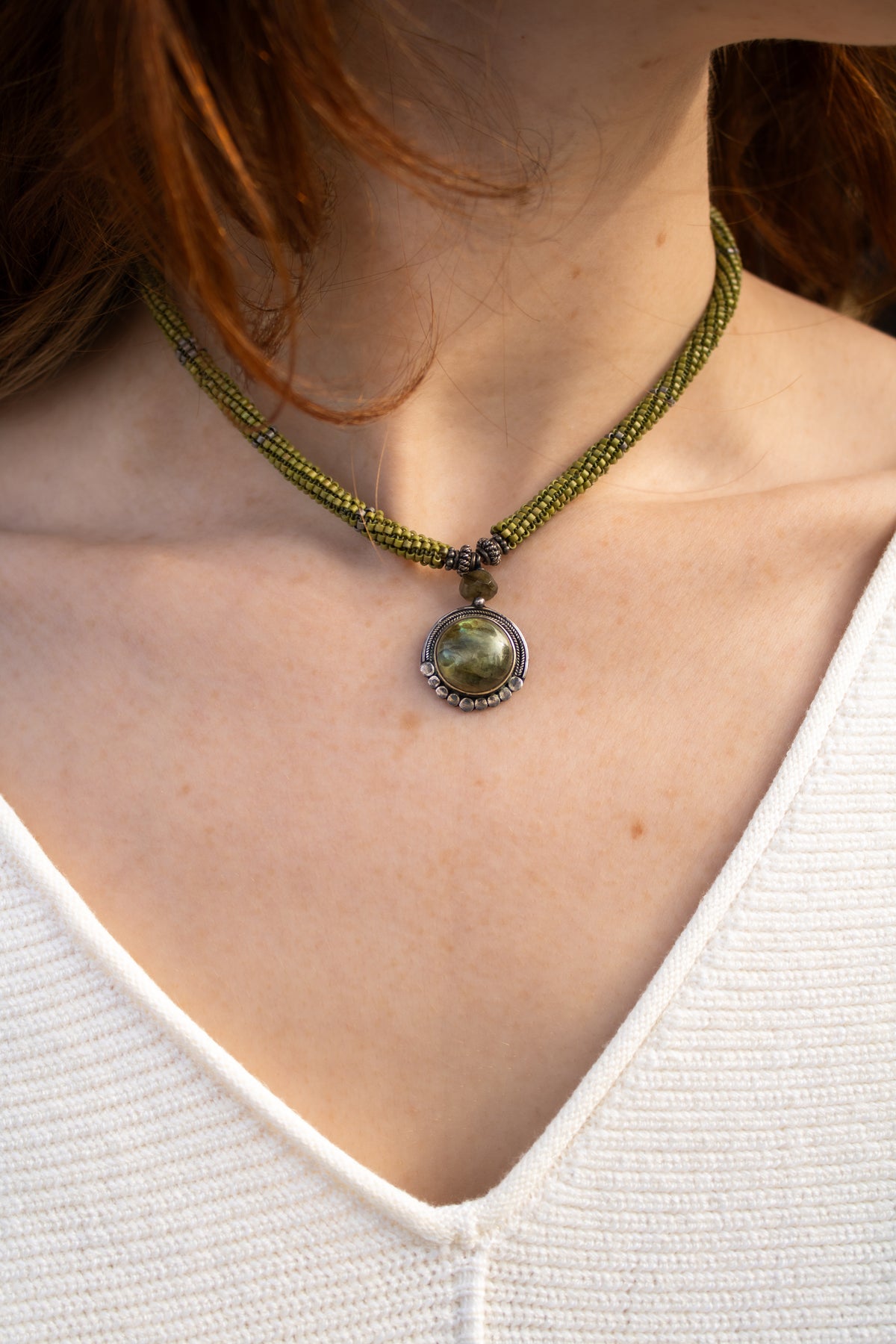 Beaded Labradorite Necklace | Kym Jasmer