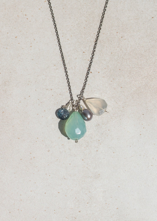 Chalcedony Drop Multi-Stone Necklace | Kym Jasmer