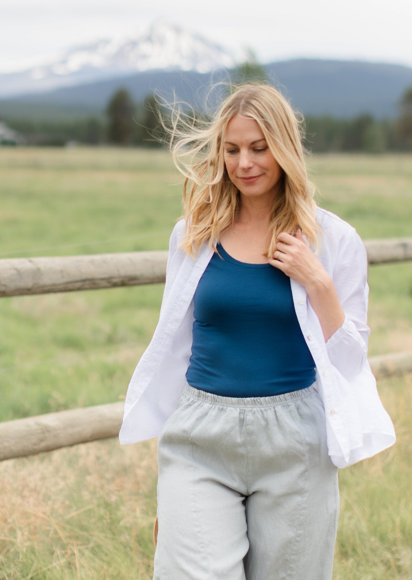 Convertible Boatneck Tank in Naval | Cut•Loose