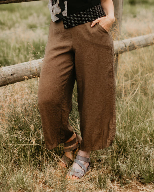 Parachute Wide Leg Crop in Coconut | Cut•Loose