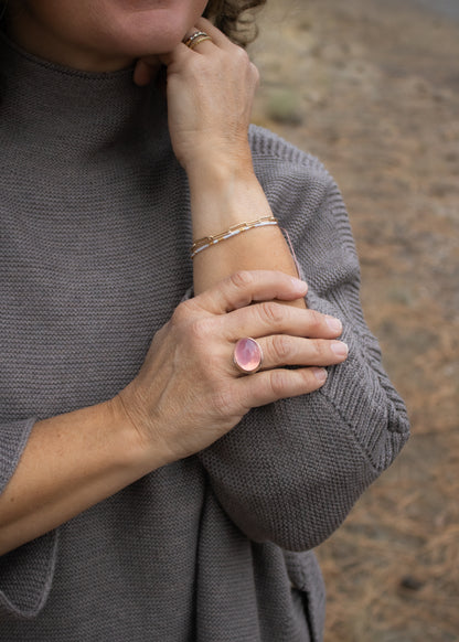 Dome Rose Quartz Ring | Linda Blumel