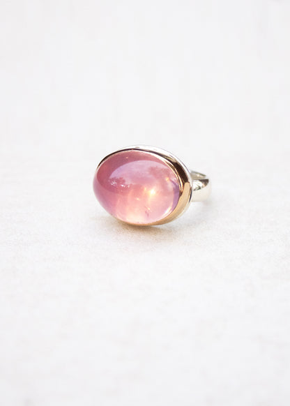 Dome Rose Quartz Ring | Linda Blumel