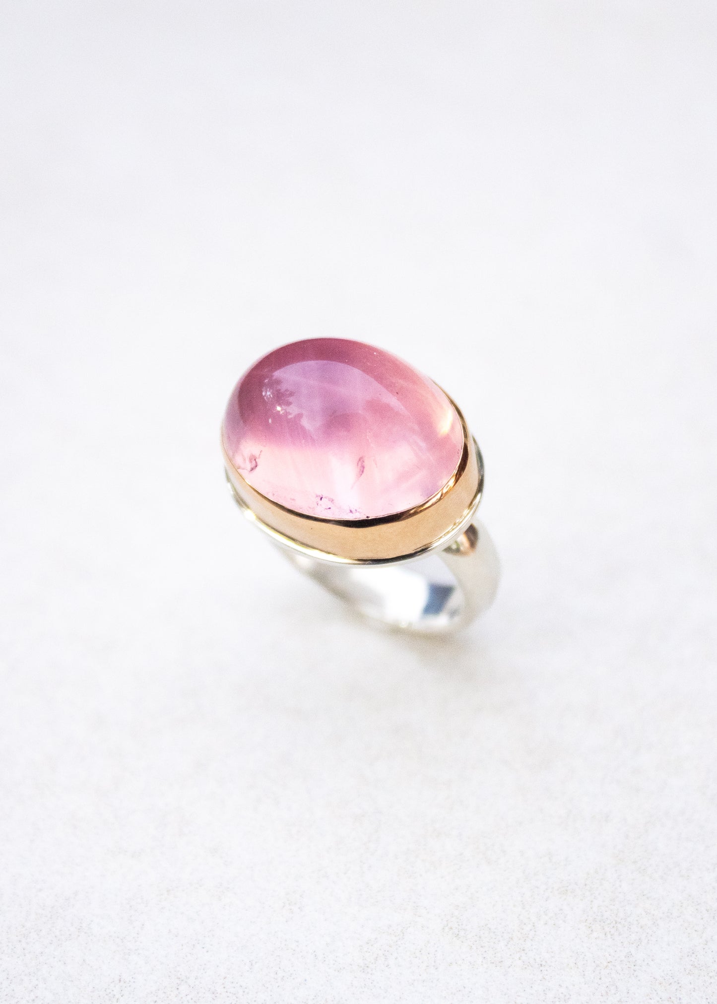 Dome Rose Quartz Ring | Linda Blumel