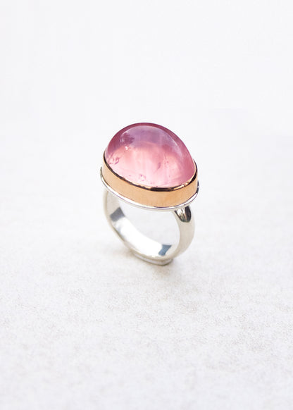 Dome Rose Quartz Ring | Linda Blumel
