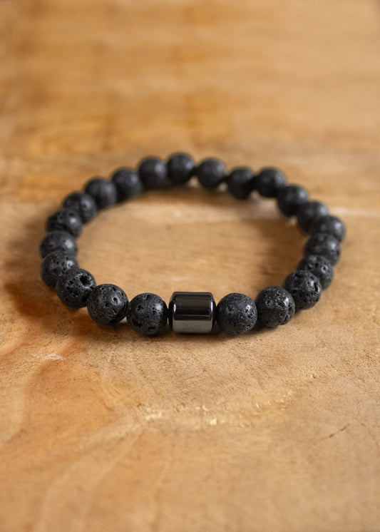 Lava Bead Stretch Bracelet