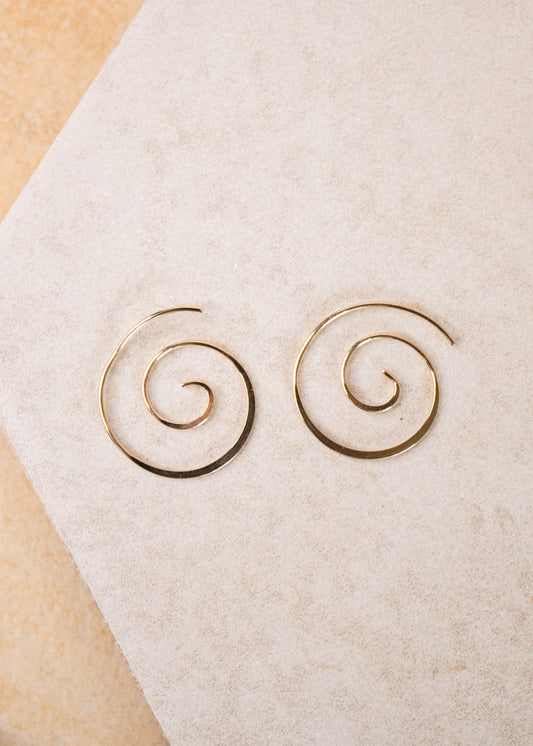 Gold Filled Spiral Earring
