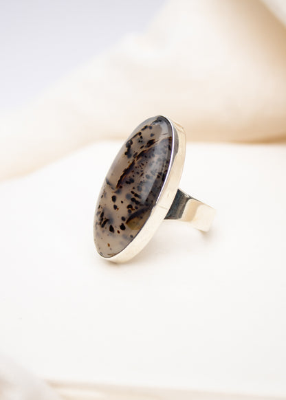 Large Oval Montana Agate Ring | Lee McAllister
