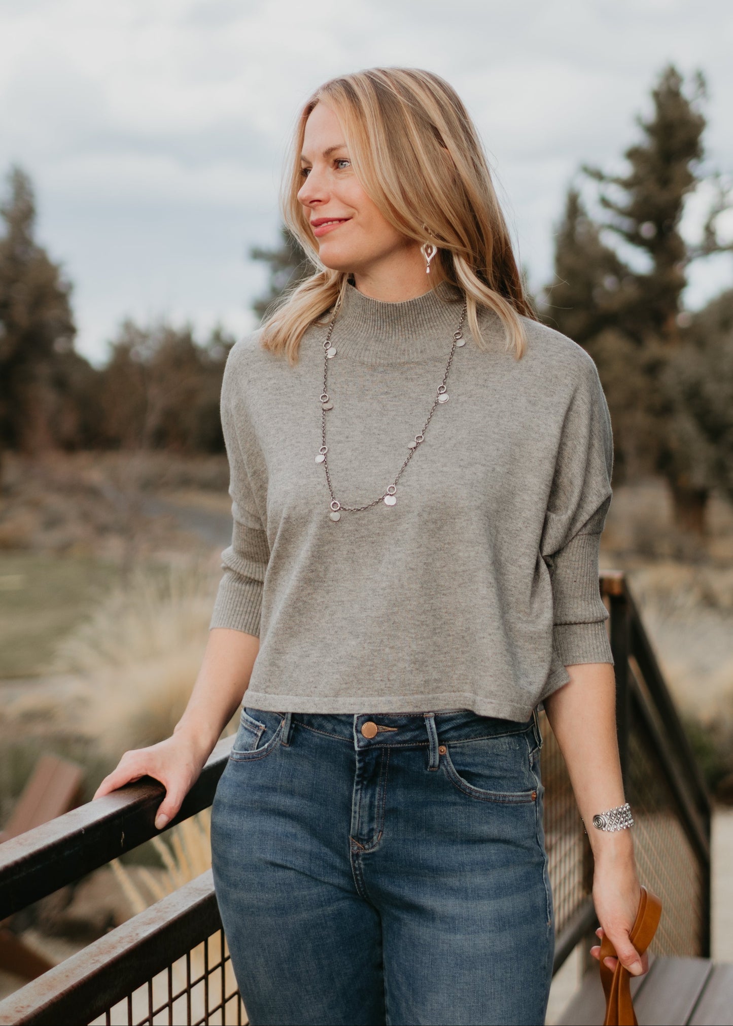 Long Disc Dangle Necklace | Jane Diaz