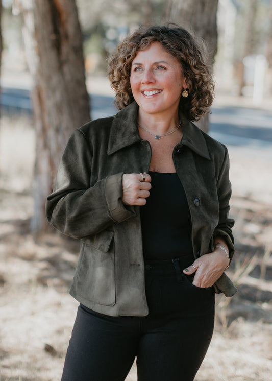 Avid Faux Suede Jacket in Kalamata | Sanctuary