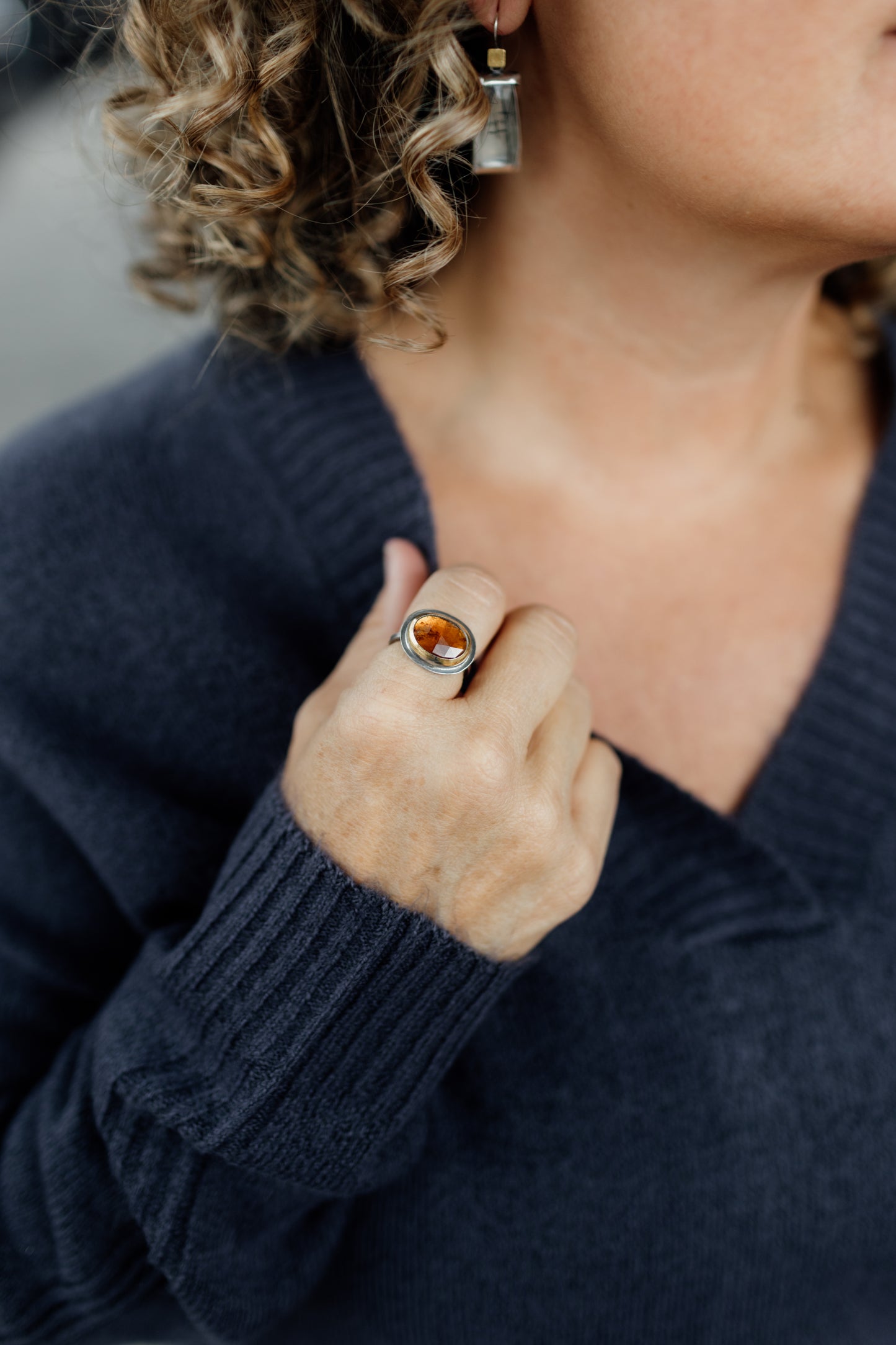 Orange Kyanite Ring | Austin Titus