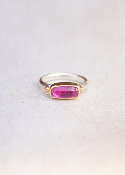Pink Tourmaline Stacker Ring | Linda Blumel