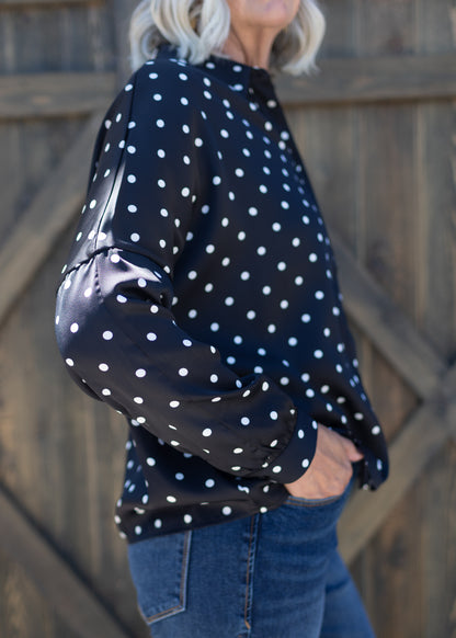 Black & White Polka Dot Blouse