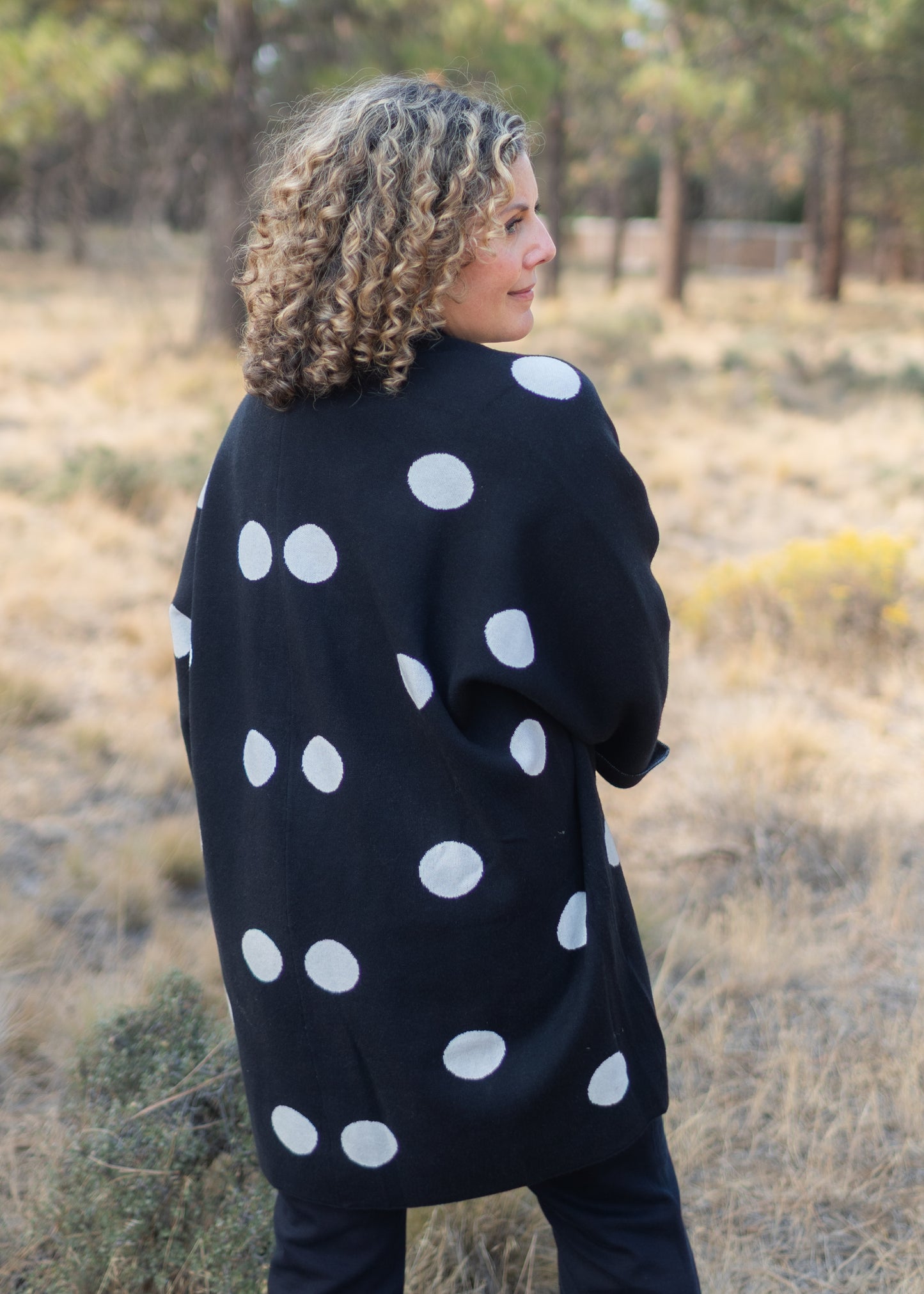 Polka Dot One Size Cardigan