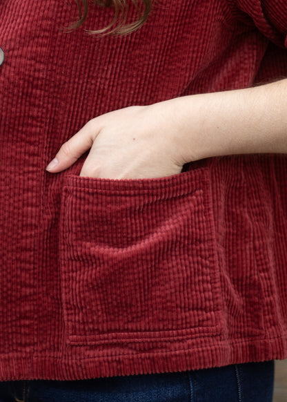 Lux Cord Jacket in Maraschino | Cut•Loose