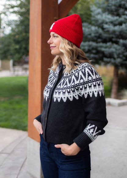 Fairisle Cardi in Ink | Sanctuary
