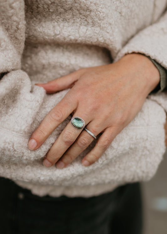 Green Kyanite Ring | Austin Titus