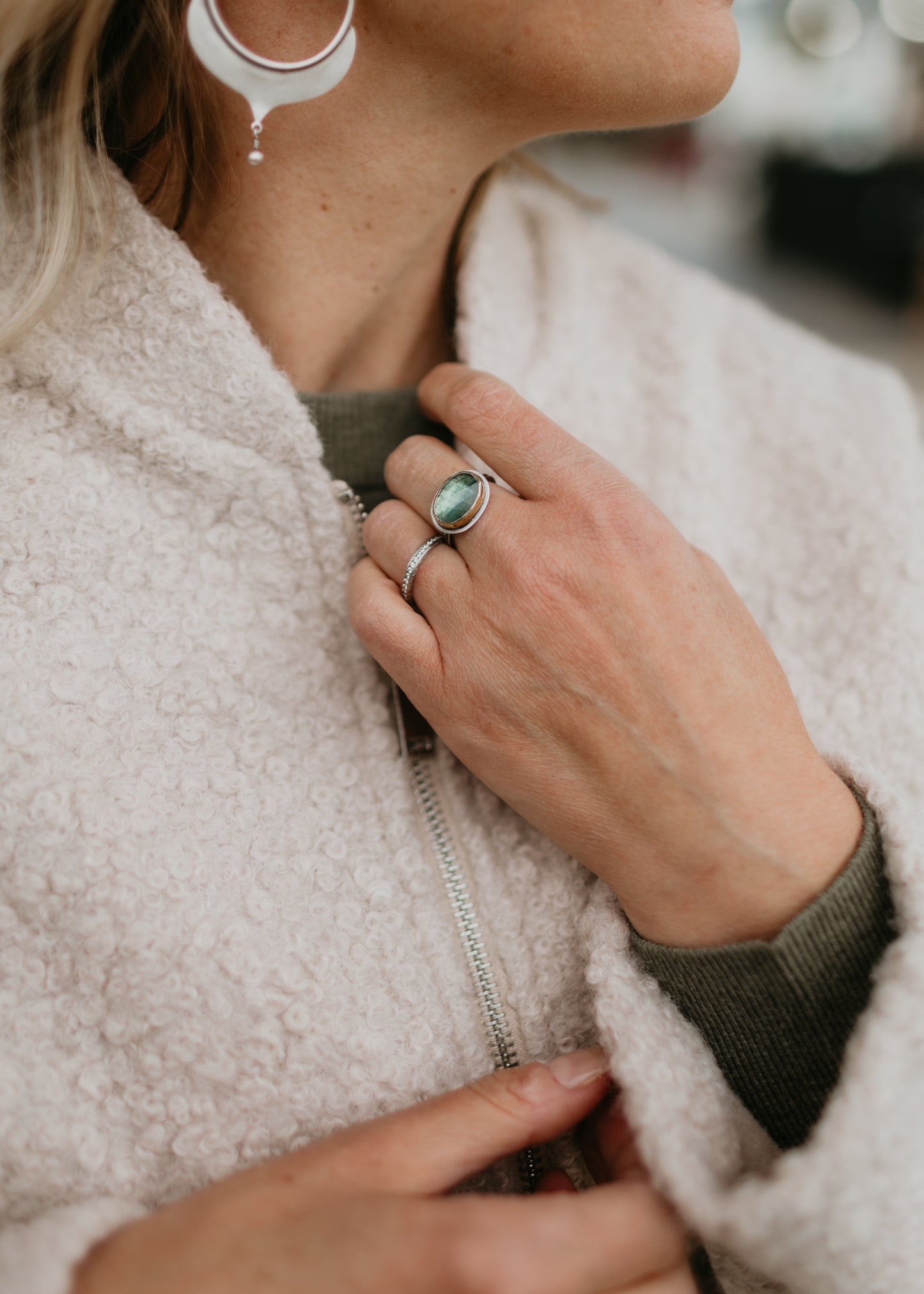 Green Kyanite Ring | Austin Titus