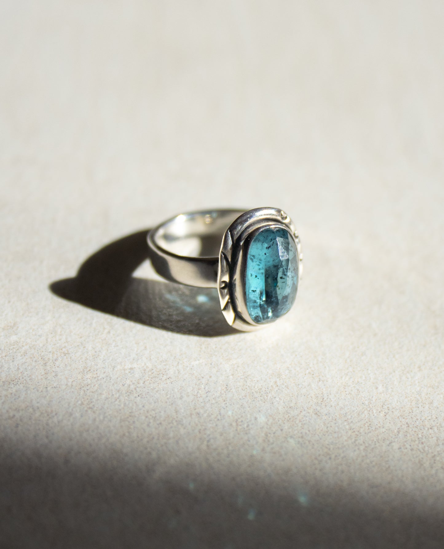 Teal Kyanite Ring