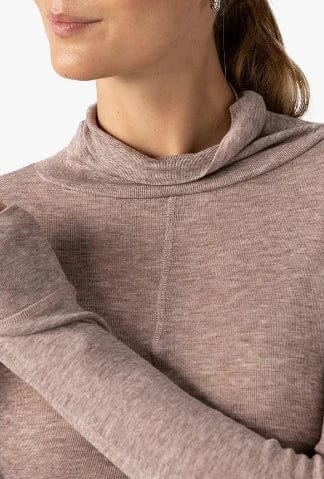Exposed Seams Mockneck in Pink | Sanctuary