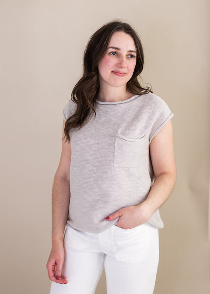 Easy Sweater Tee in Flax | Sanctuary