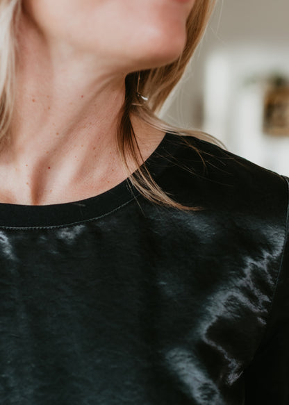 Satin Tee in Black | Sanctuary